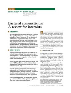Bacterial conjunctivitis: A review for internists