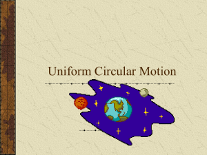 Uniform Circular Motion