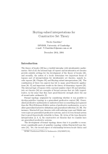 Heyting-valued interpretations for Constructive Set Theory