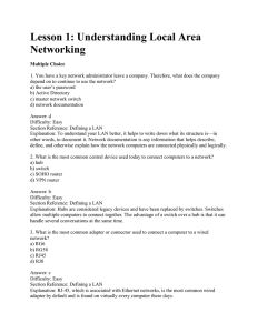 MTA Networking Lessons 1-8 Question Bank