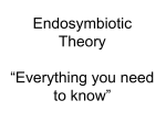 Endosymbiotic Theory - Northwest ISD Moodle