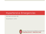 Hypertensive Emergencies