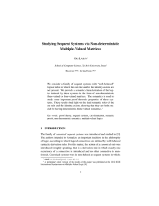 Studying Sequent Systems via Non-deterministic Multiple