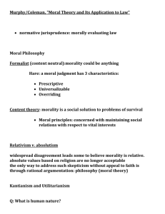 Moral Theory Notes