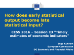 How does early statistical output become late statistical input? Ingo