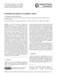 Probability distributions of landslide volumes