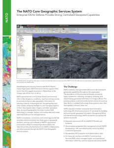 The NATO Core Geographic Services System