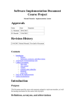 Software Implementation Document - Wilma