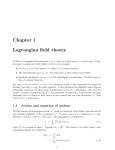 Chapter 1 Lagrangian field theory