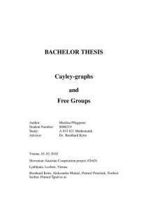 BACHELOR THESIS Cayley-graphs and Free Groups