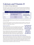 Calcium and Vitamin D - Harvard Pilgrim