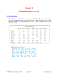 Chapter 08: Multidimensional Arrays