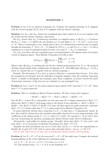 HOMEWORK 7 Problem 1: Let X be an arbitrary nonempty set