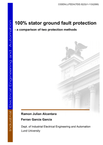 100% stator ground fault protection