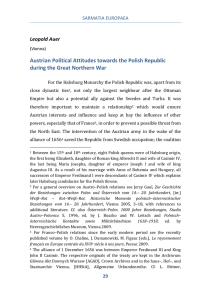 Austrian Political Attitudes towards the Polish Republic during the