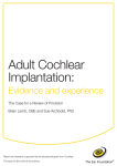 Adult Cochlear Implantation