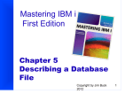 Describing a Database File