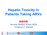 Hepatotoxicity of ARVs