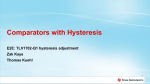 Comparator with Hysteresis