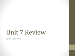 Unit 7 Review