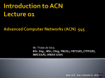 Advanced Computer Networks (ACN) - 545