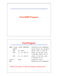 ARM Program Anatomy