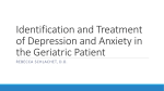 Treating Depression and Anxiety in the Geriatric Patient