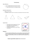 Arcs, triangles, bisectors and work