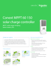 Conext MPPT 60 150 solar charge controller