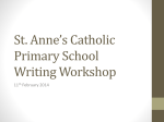 writing workshop presentation - St Anne`s Catholic Primary School