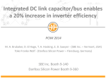 Integrated DC link capacitor/bus enables a 20% increase