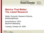 Metrics That Matter: The Latest Research