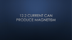 12.2 Current can produce magnetism