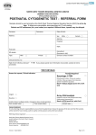 Karyotype/FISH and array referral form