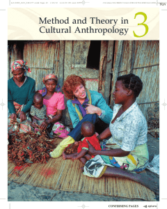 Method and Theory in Cultural Anthropology