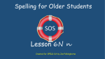 SOS Lesson 6: N n - Speld-sa