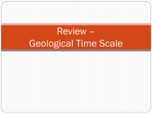 Review of Geological Time