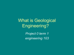 What is Geological Engineering?