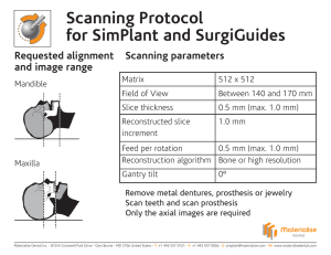 Procedure Manual and Scanning Protocol