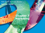 Chapter 7 Marketing Marketing mix