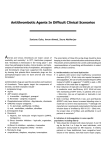 Antithrombotic Agents In Difficult Clinical Scenarios