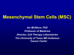 Mesenchymal Stem Cells (MSC) - International Society for Cellular