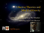 Effective Theories and Modified Gravity