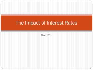 25 The impact of interest rates