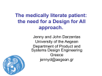 The medically literate patient: the need for a Design for All approach.