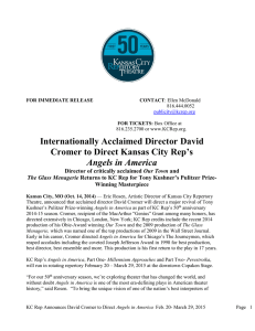 Internationally Acclaimed Director David Cromer to Direct KC Rep`s