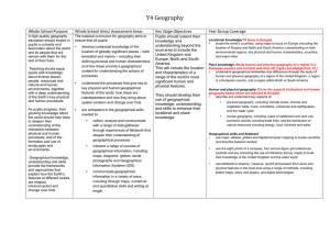 Y4 Geography - Mill Field Primary School