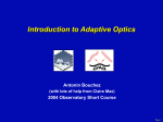 Introduction to Adaptive Optics