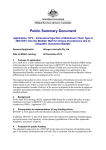 Public Summary Document - Word 83 KB