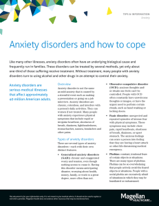 Coping with Anxiety Disorder